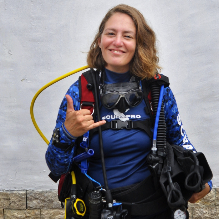 dive instructor eugenie